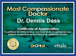 Most compassionate Doctor 2012 award